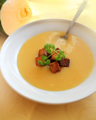 Pumpkin Soup with croutons