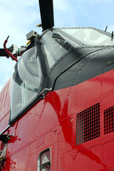 red chopper cockpit details