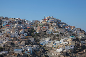 Obraz premium das Dorf Olybos auf Karpathos, Griechenland