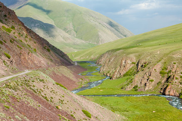 Valley of East Karakol river, Tien Shan mountains