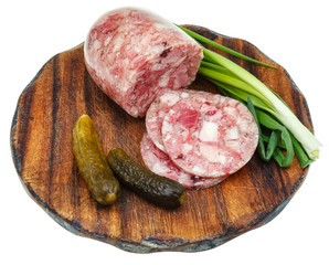 brawn and pickled cucumbers