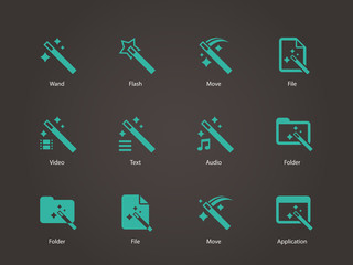 Magician icons.