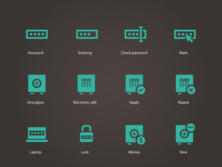 Password icons.