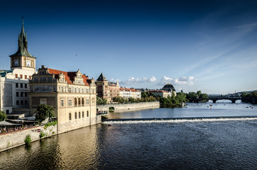 Prague Old Town and Vltava river