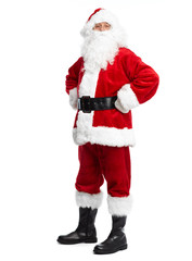 Santa Claus isolated on white.