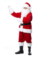 Santa Claus isolated on white.