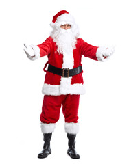 Santa Claus isolated on white.