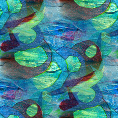 background blue green watercolor seamless texture abstract brush