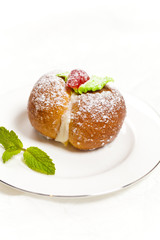 Delicious sweet biscuit pastry