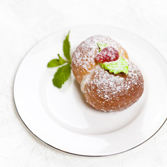 Delicious sweet biscuit pastry