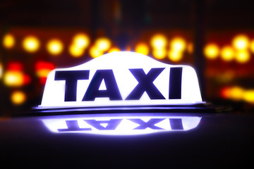 .taxi sign