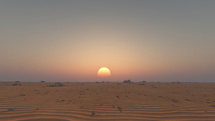 Obraz premium 砂漠