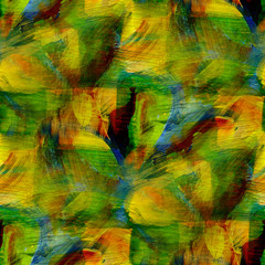 seamless cubism green, yellow abstract art Picasso texture water