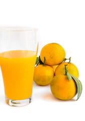 Fresh Orange with white background