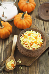 Millet porridge with pumpkin
