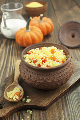 Millet porridge with pumpkin