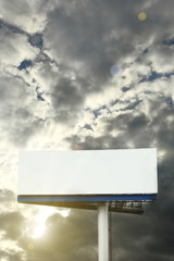 Blank street billboard