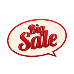 Sale icon vector illustration. Speech bubble.