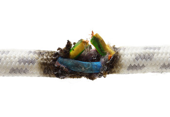 short circuit, burnt cable