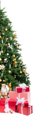 Fototapeta na wymiar weihnachtsbaum mit vielen geschenken