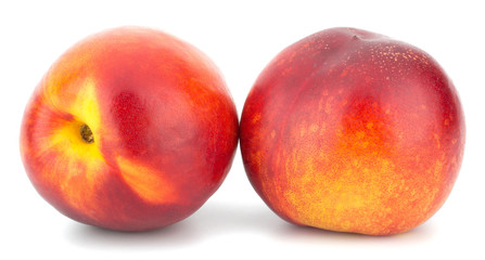 Nectarine fruit isolated on white background