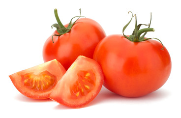 Tomato vegetables isolated on white background