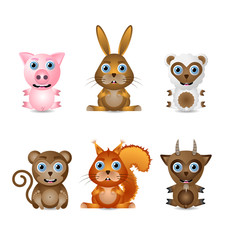 Obraz premium Cute animal characters
