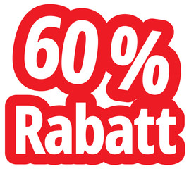 60 % Rabatt