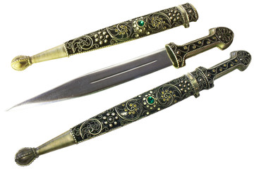 decorative dagger in a sheath
