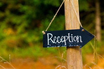 Reception Chalkboard Sign