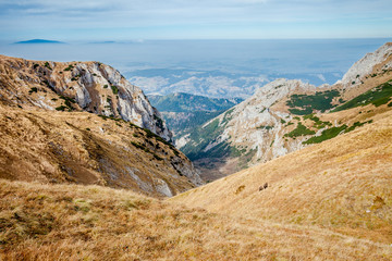 Fototapeta na wymiar Beautiful Tatry mountains landscape Czerwone Wierchy