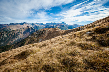 Beautiful Tatry mountains landscape Czerwone Wierchy