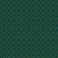 Art Deco Leaves Pattern