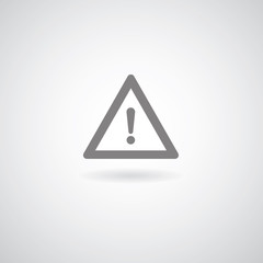 Exclamation danger sign