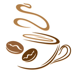 Kaffee, Kaffeetasse, Kaffeebohnen