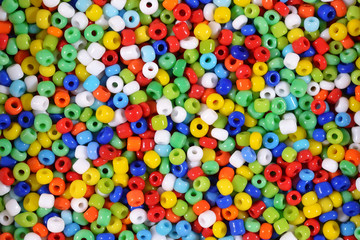 Fototapeta na wymiar Colorful seed beads background