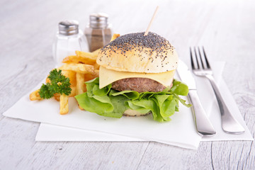 homemade burger