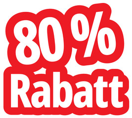 80 % Rabatt