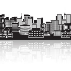 Fototapeta premium icon: panorama of the city, building