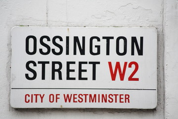 ossington Street signa famous London address