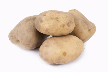 potatoes isolated