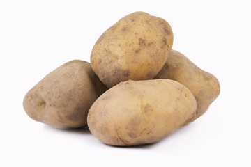 potatoes isolated