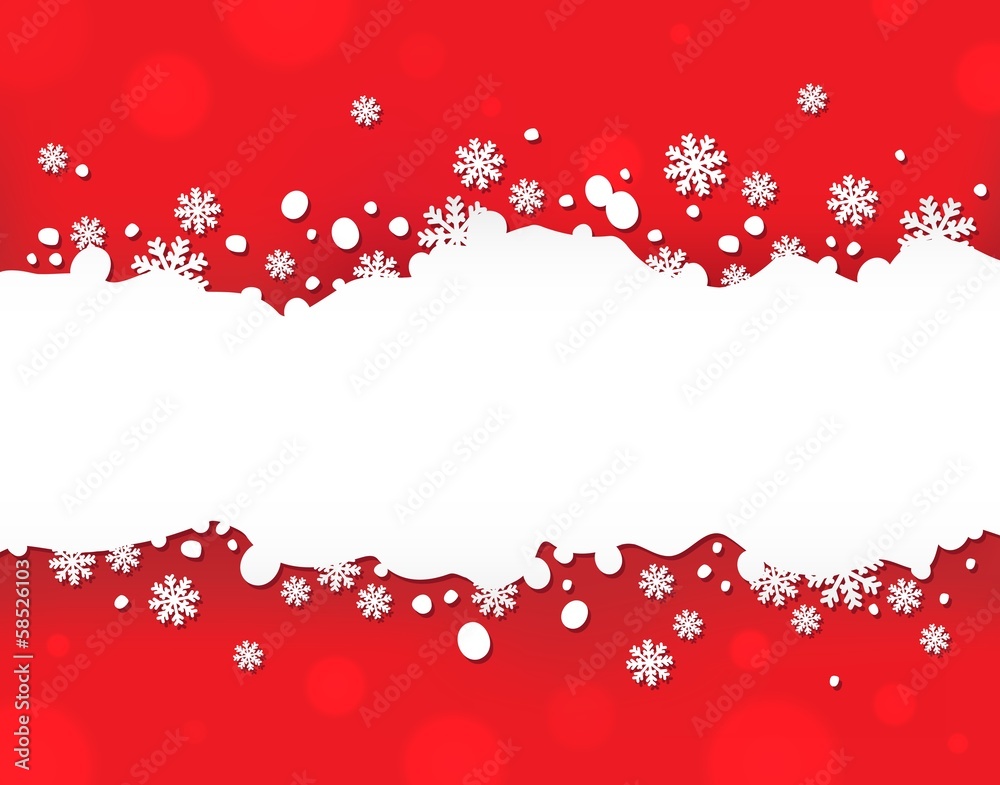Poster snowflake theme background 5