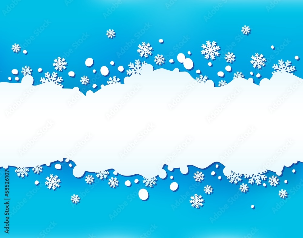 Fototapete Snowflake theme background 6
