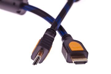 HDMI cable isolated on a white background