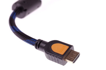 HDMI cable isolated on a white background