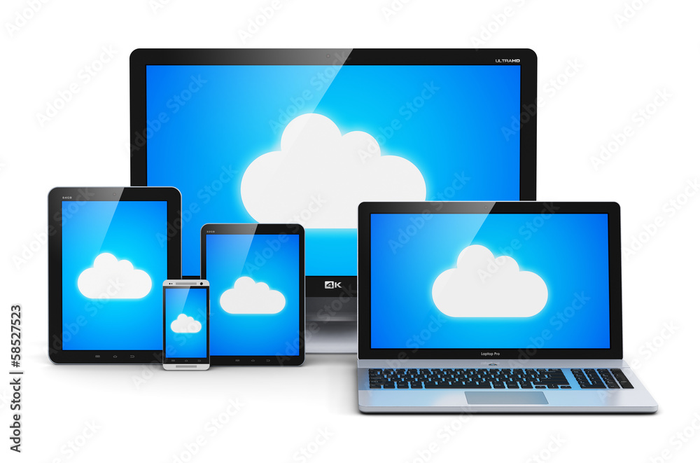 Poster cloud computing concept