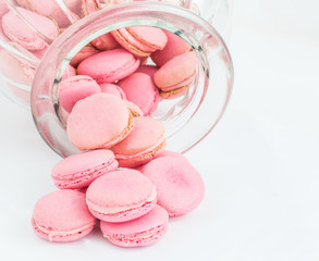 French Macaron In A Glass Jar