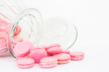 French Macaron In A Glass Jar