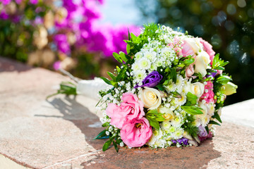 Colorfull flower bouquet.